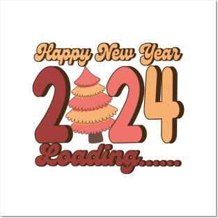 Happy New year 2024 loading Posters and Art